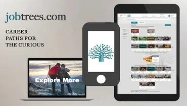 Original photos of jobtrees desktop and mobile pages as part of the first blog ever written=Our first blog. Jobtrees is a platform offering diverse career paths for the curious. Explore, learn, and find your passion today!